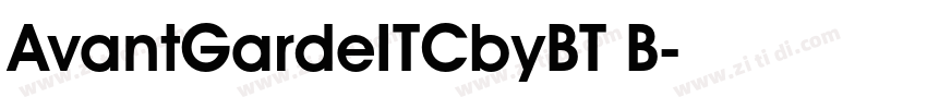 AvantGardeITCbyBT B字体转换